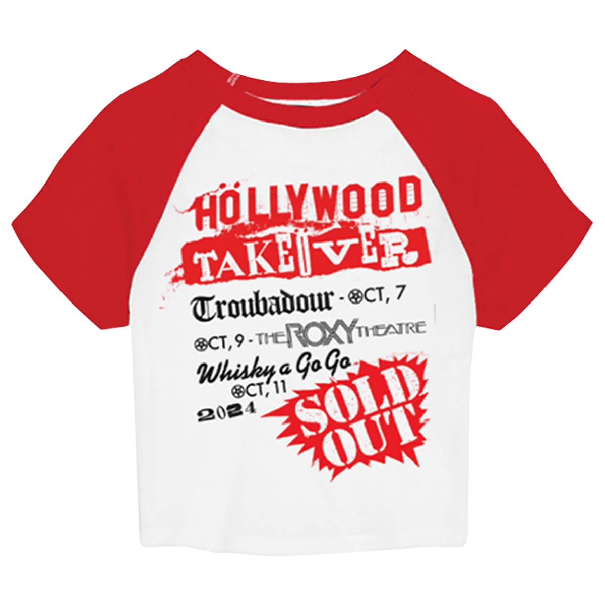 Höllywood Takeöver  Crop Raglan - Image 3